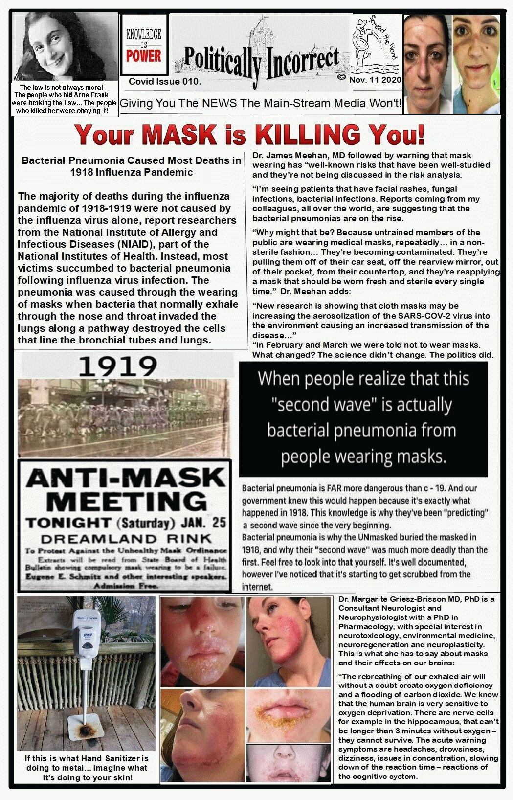 Dangers of masks